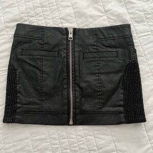 AllSaints Real Leather Mini Skirt – Size 10 (Fits Like an 8)